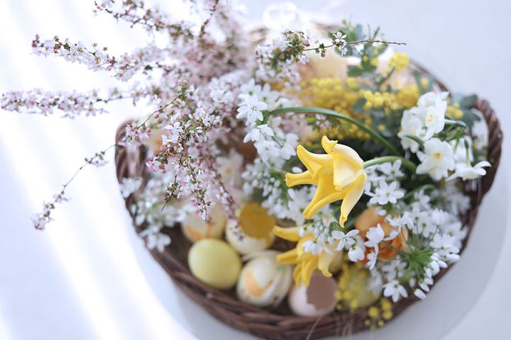 イースターのアレンジ