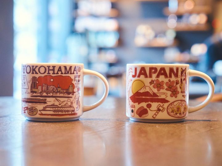 左から「Been There Series マグ YOKOHAMA」、「Been There Series マグ JAPAN」各1980円