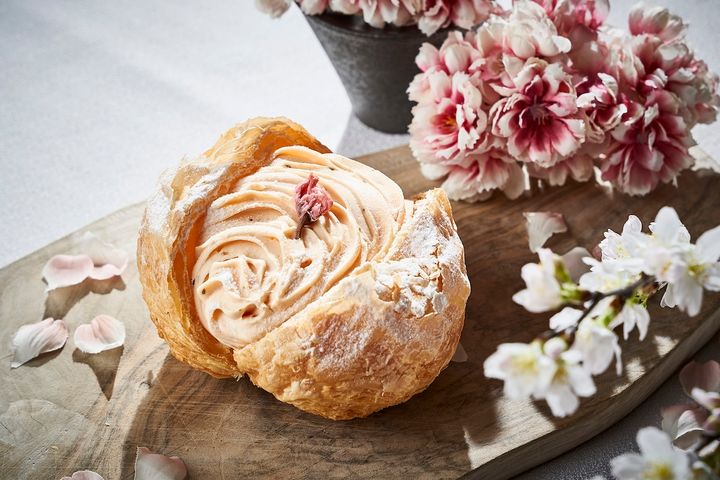 「桜のクリームデニッシュ」600円