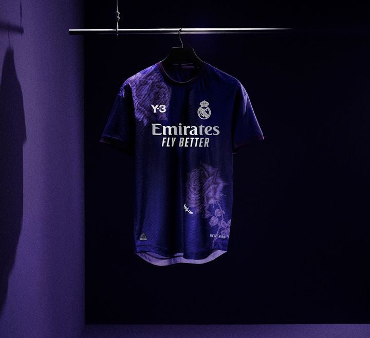 レアル・マドリーに山本耀司の「Y-3」とコラボの限定ユニフォームが登場！美しき“紫の薔薇”デザイン