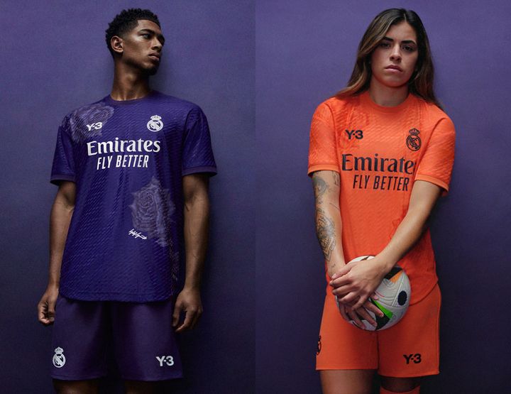 レアル・マドリーに山本耀司の「Y-3」とコラボの限定ユニフォームが登場！美しき“紫の薔薇”デザイン