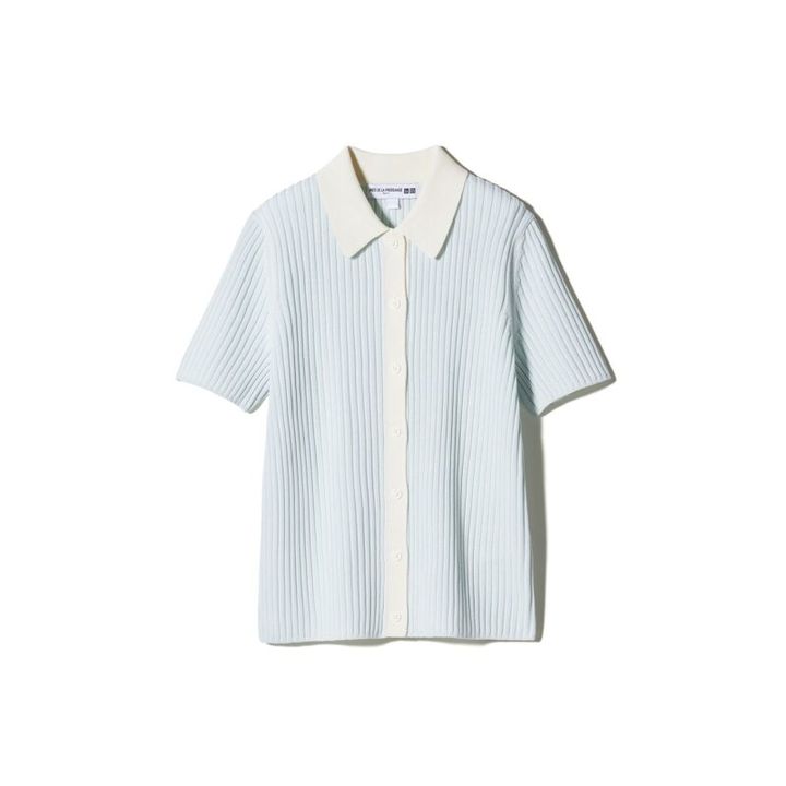 ユニクロとイネス リブポロカーディガン 2990円