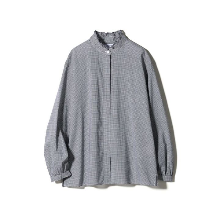 フリルチェックシャツ 3990円 ユニクロとイネスのコラボ