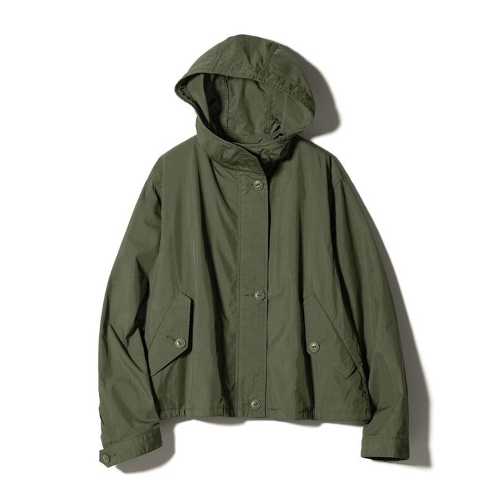 リラックスパーカ カーキ ユニクロ