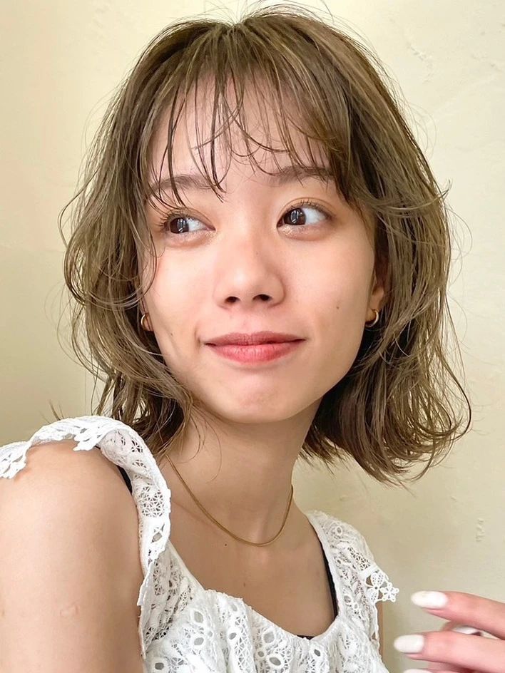 ボブ ヘア 髪型 ヘアスタイル 大人 前髪あり