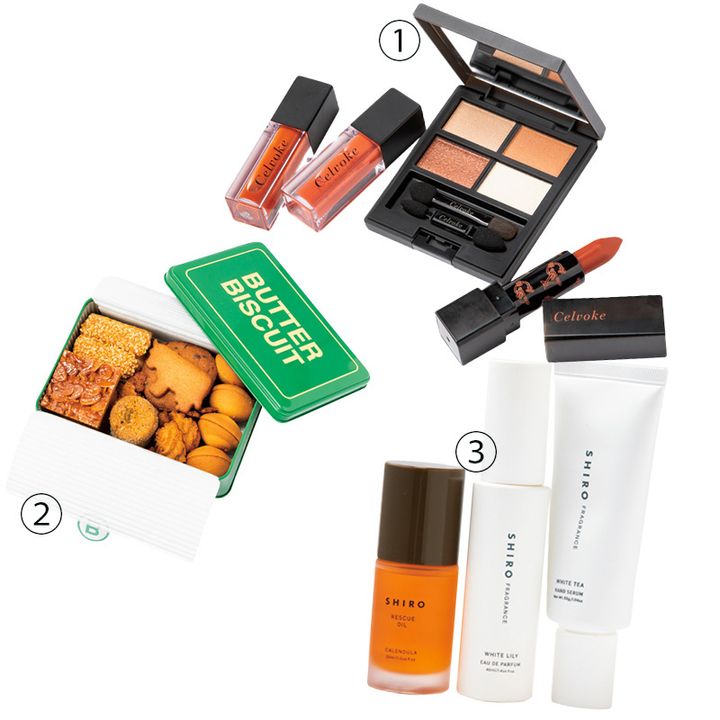 セルヴォーク,コスメ,リップ,アイシャドウ,クッキー缶,SHIRO,スキンケア,ギフト