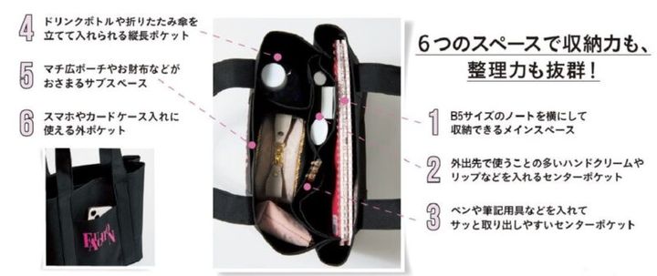 GLOW付録 スクエア型トートバッグ フォションホテル京都とコラボ