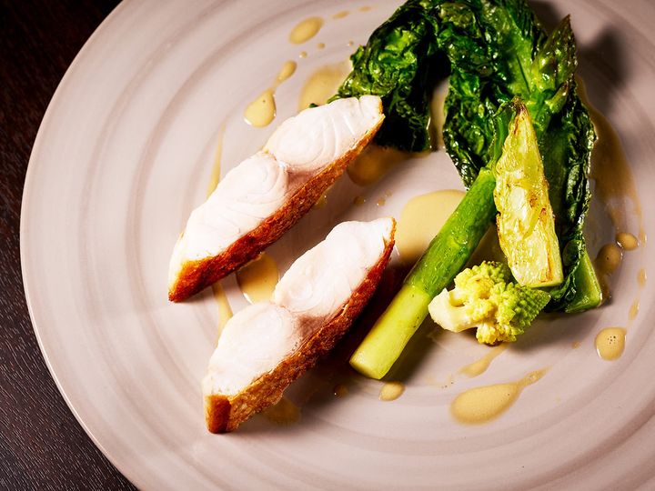 幡ヶ谷『UNE IMMERSION』の「オナガダイのポワレ」