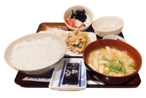 〈玉乃光酒蔵 大手町ビル雄町店〉の「しょうが焼定食」