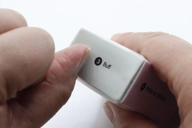 ネイルケアブロック（4ステップ、麦わら）の使用例