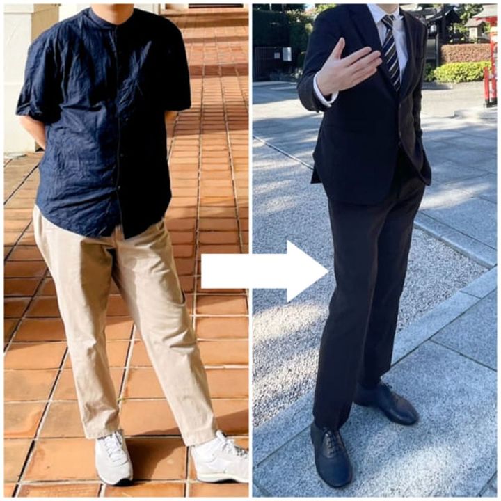 ダイエット前後のひろしさん