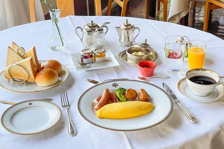 BREAK FAST 4000円。ドリンクや付け合わせも選べる