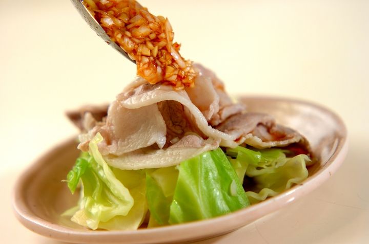 春キャベツと薄切り豚肉の中華和えの作り方3