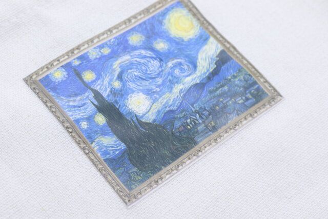 セリアの生成りトートバッグ VG＆CMのゴッホバージョン