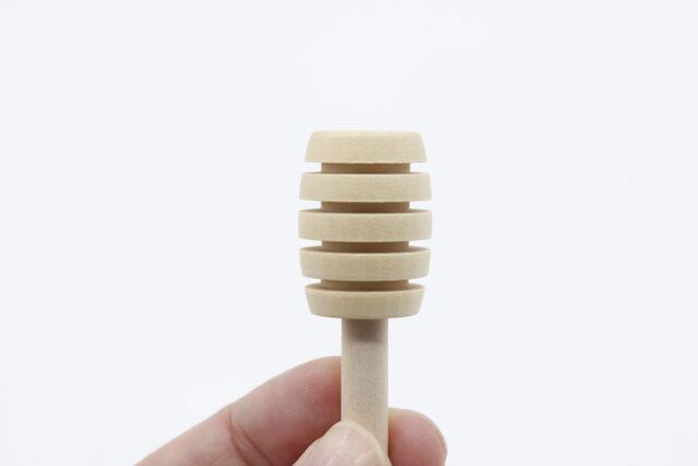 セリアのプーさん 木製はちみつディッパーの先端