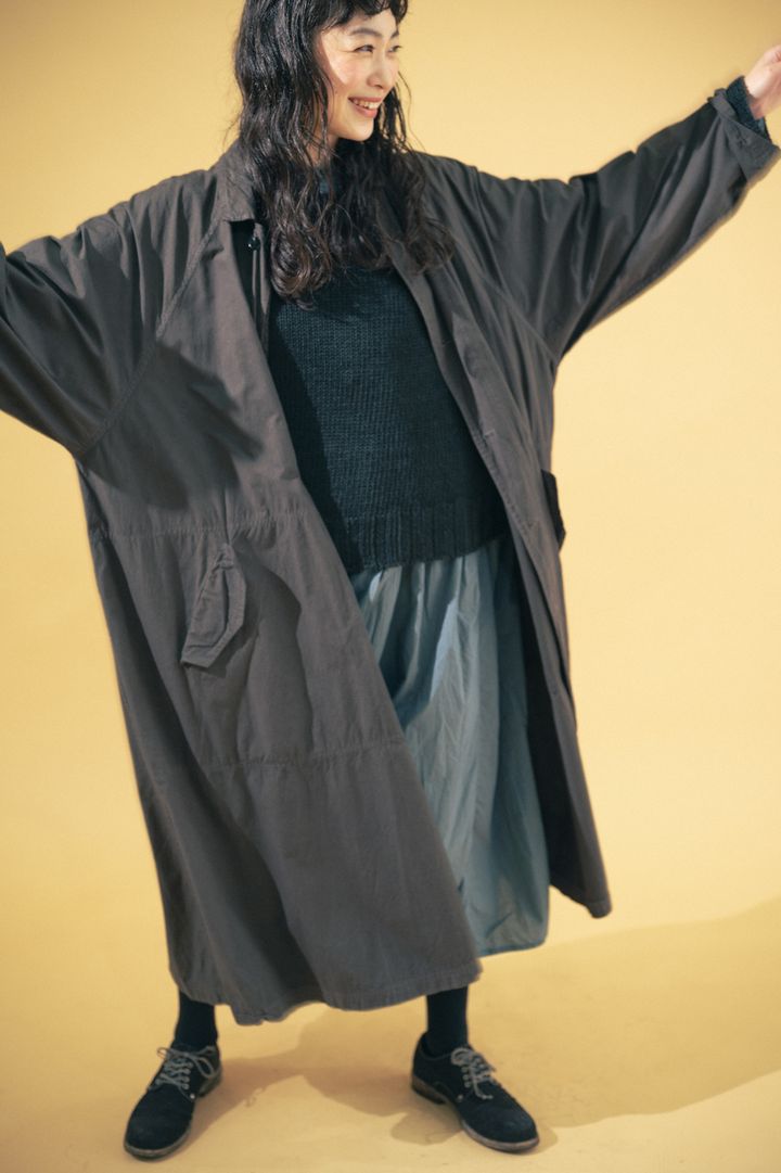 ワンピーススタイルのマンネリ防止！ニットを重ねて表情を変えて【FUDGE FRIEND おしゃれさんの毎日コーディネート vol.347｜田中真里奈】