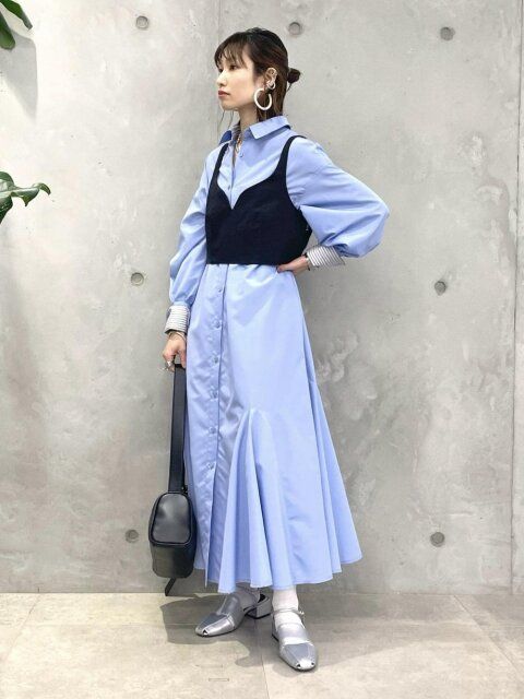 春のビスチェコーデ