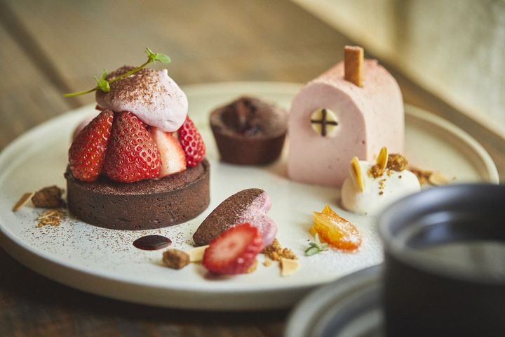 苺とチョコのデザートプレート（数量限定）1800円