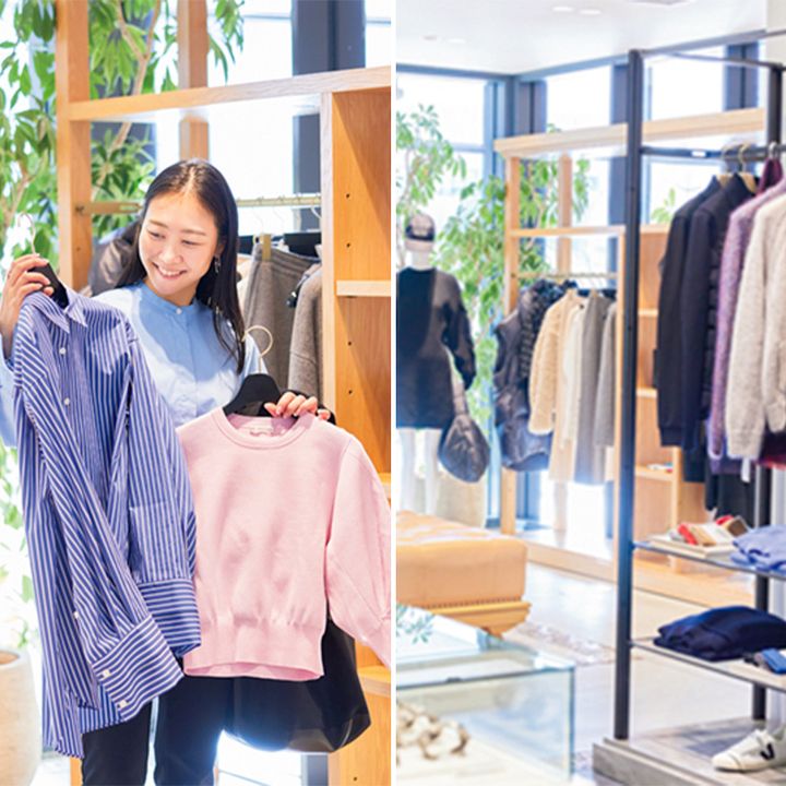 ショッピング中の女性,セレクトショップ,アパレルショップ