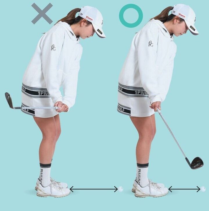 “手打ち”になっているのはどっち…？美人コーチがアプローチでミスを防ぐ方法を解説