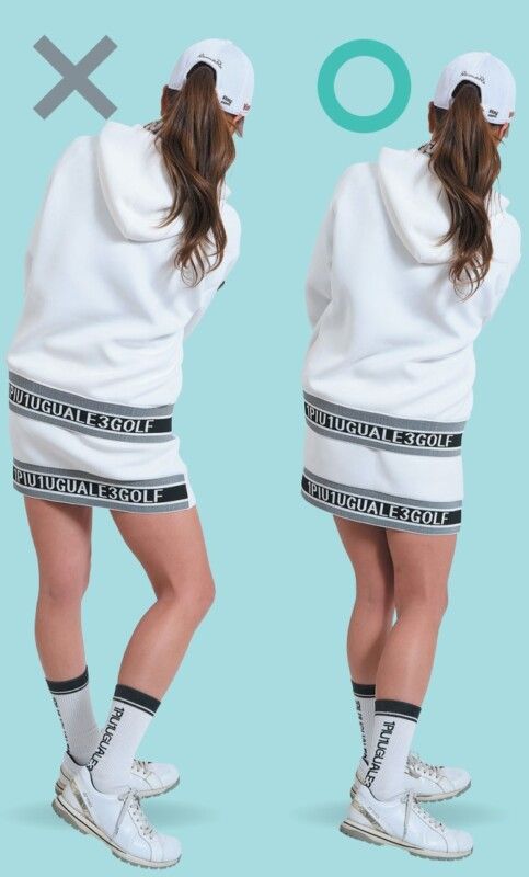 “手打ち”になっているのはどっち…？美人コーチがアプローチでミスを防ぐ方法を解説