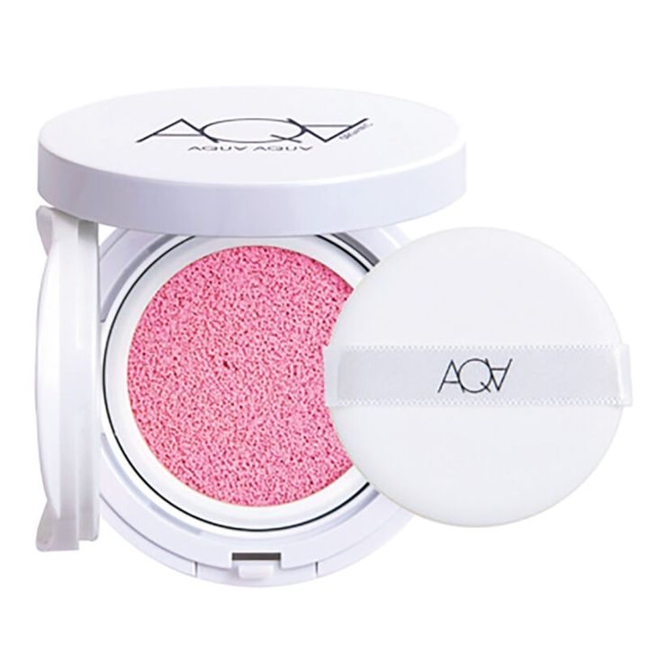 くすみケア 下地 アクア・アクア オーガニッククッションコンパクト コントロールUV ピンク SPF43・PA++ リフィル