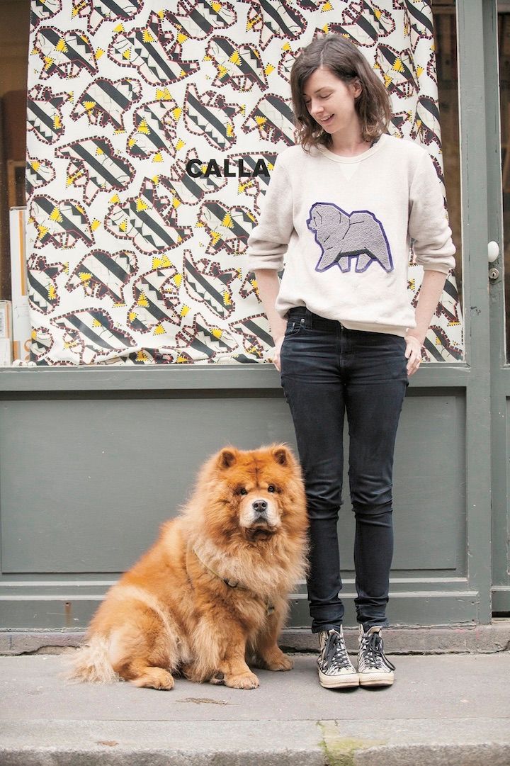 スウェットの犬のモデルはなんと愛犬！ モフモフわんことの仲良しコーデ