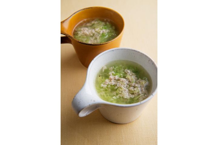 春キャベツと挽き肉のスープ