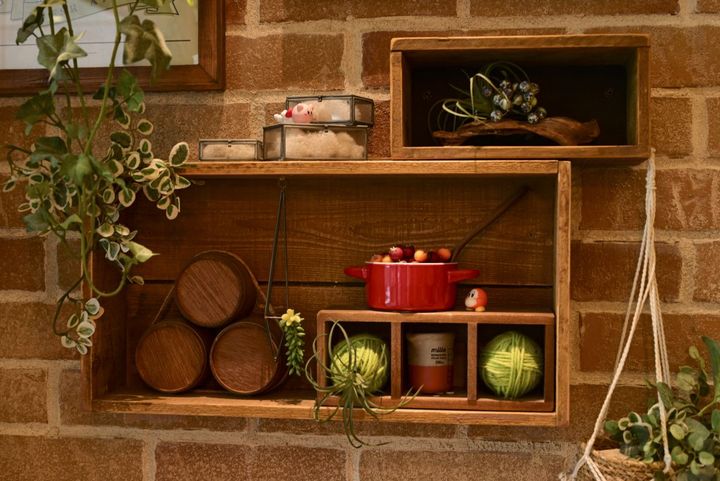 よ～く見るとカービィとワドルディが！ オブジェに溶け込んでいますね。