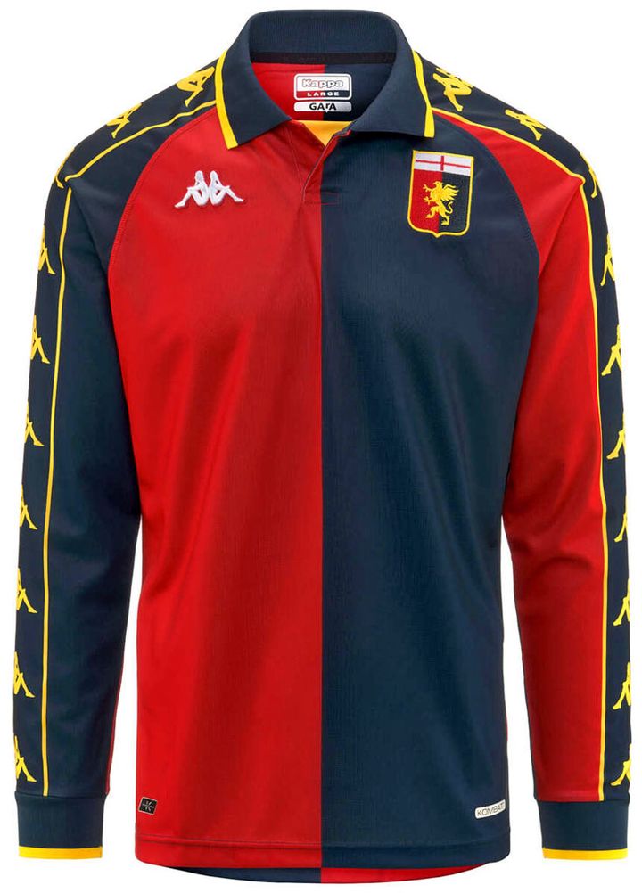 懐かしユニを完コピ！ジェノアが超レトロな新ユニフォームを発表 デザインと“小道具”に90年代があふれ出す