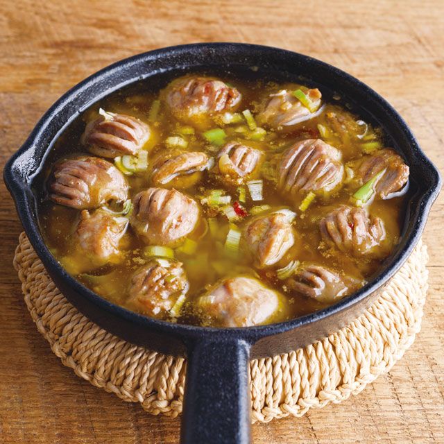 2位：何気にごはんのおかずにもなる「砂肝アヒージョ」