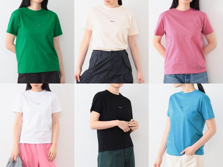 画像: 「ボーイ エンブロイダリー クルー ショートスリーブ」各￥5,720 出典：ビームス ボーイ