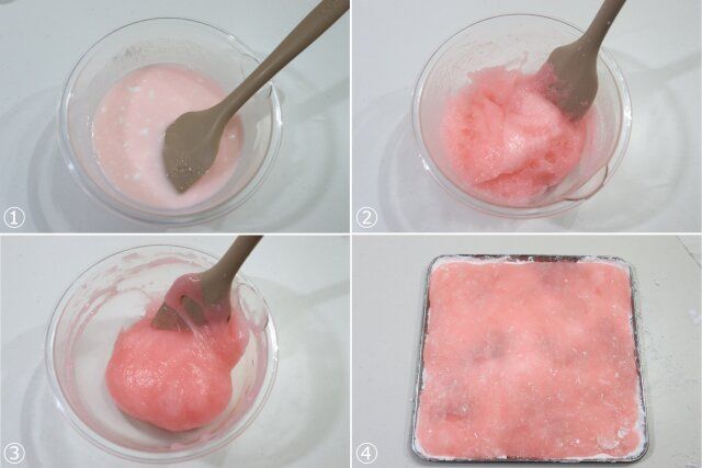 桜のクリーム大福 レシピ 求肥を作る