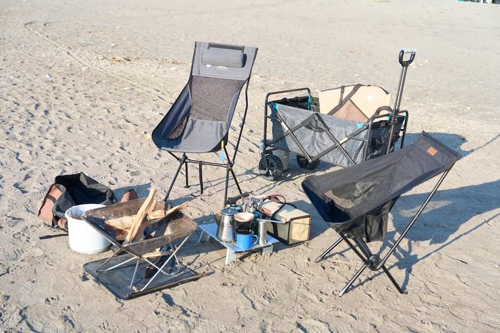 レンタルセットは2名分。シングルユースの場合、使わない道具はカフェに置いてきてもOK