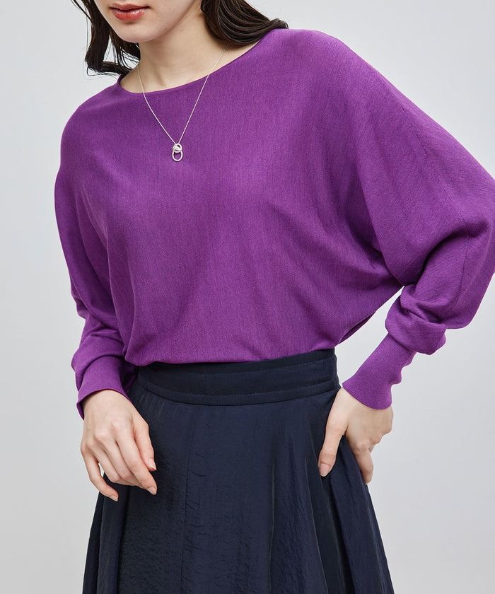 画像: 「シルクコットン ドルマンスリーブ プルオーバー」￥26,400 出典：ロペ