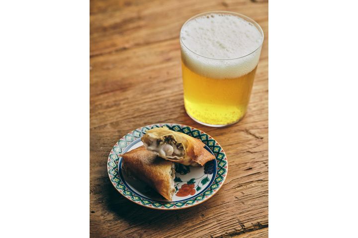 まろやかな旨味が広がる“麻婆白子春巻き”