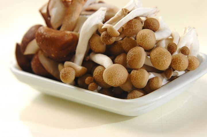 キノコのポン酢和えの下準備1