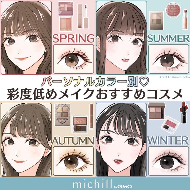 自分に似合う低彩度カラーコスメ