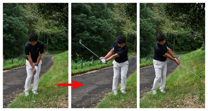 “カート道”の横にボールがあったらどう打つ？脱出する方法をプロが解説