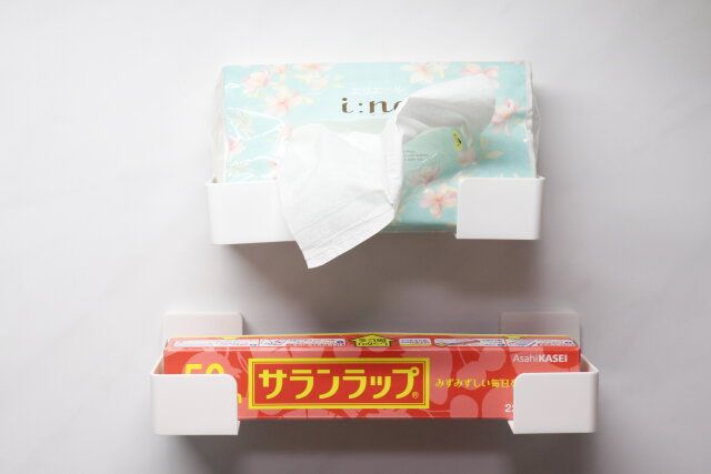noma ラップ＆ティッシュホルダー（マグネット）の使用例