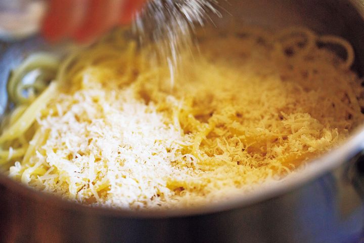 チーズを混ぜる