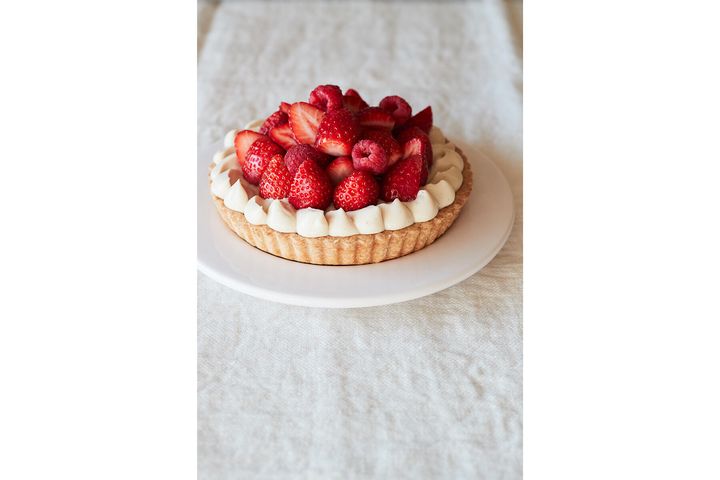 甘酸っぱく軽やかな“ベリーと豆腐クリームのタルト”