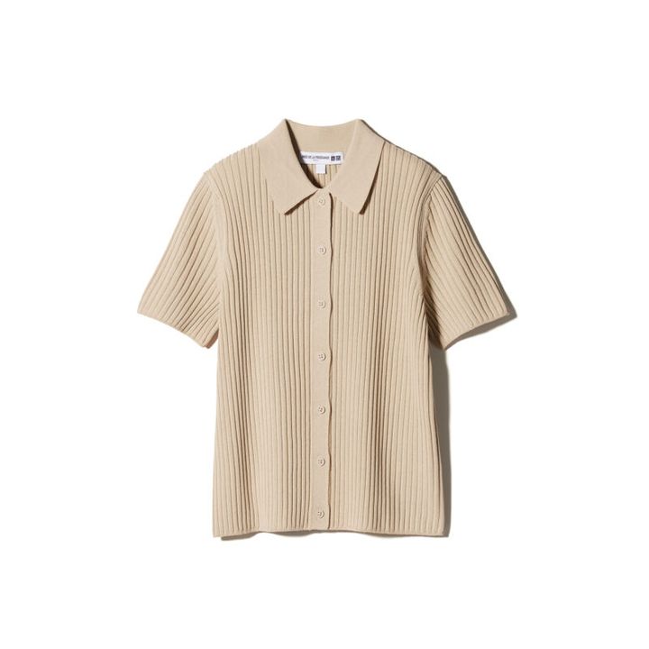 UNIQLO / INES DE LA FRESSANGE PARIS リブポロカーディガン