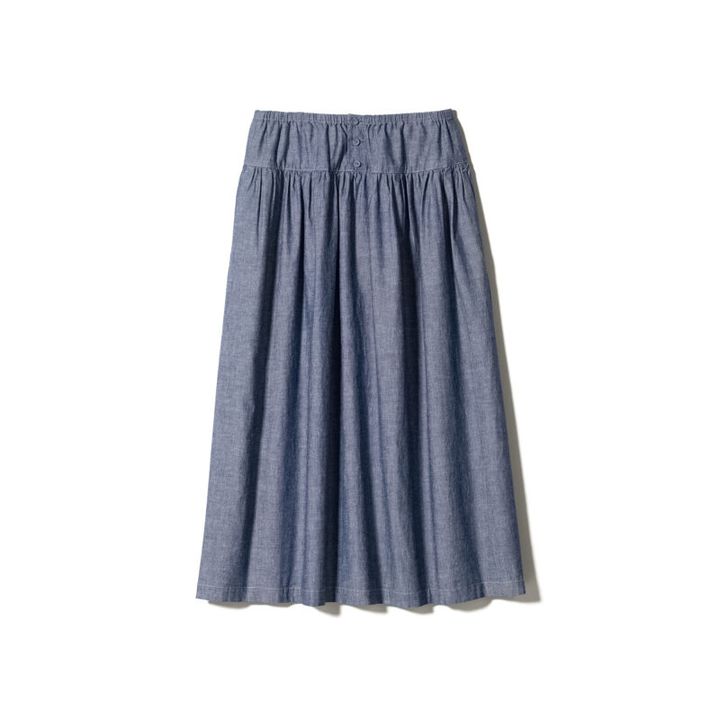 UNIQLO / INES DE LA FRESSANGE PARIS タンガリーギャザースカート