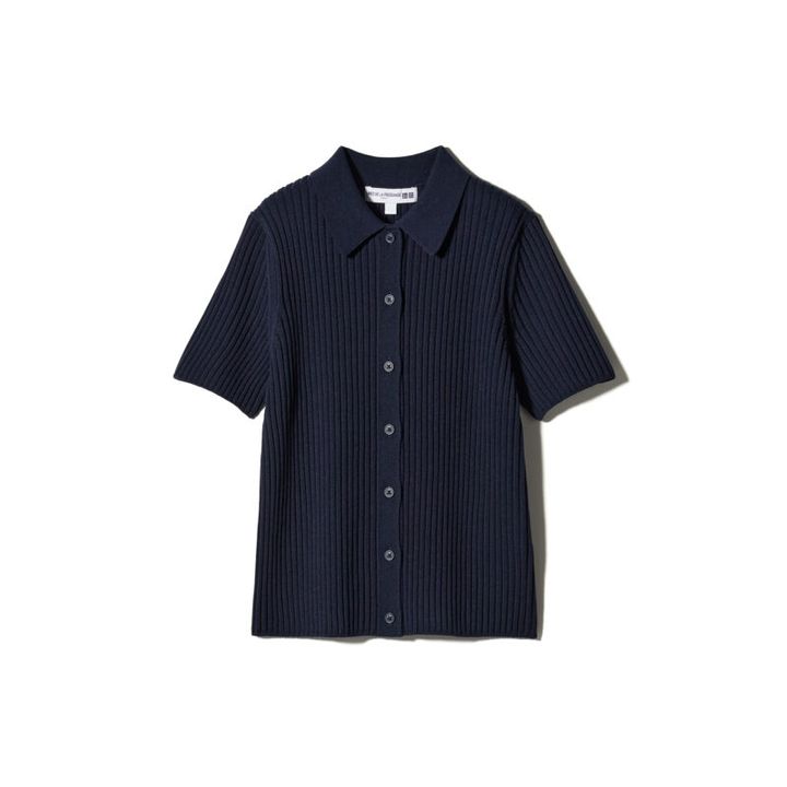 UNIQLO / INES DE LA FRESSANGE PARIS リブポロカーディガン