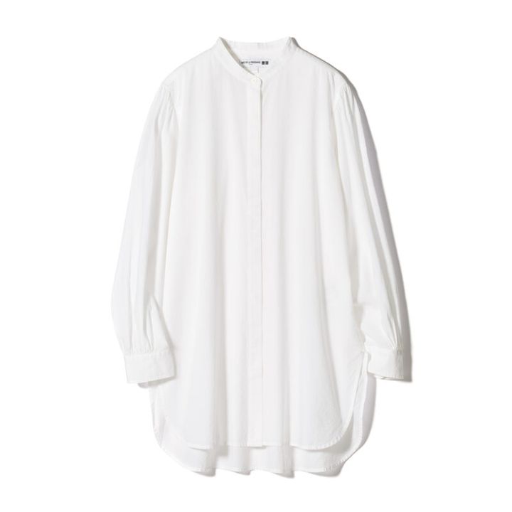 UNIQLO / INES DE LA FRESSANGE PARIS シアーサッカーロングシャツ