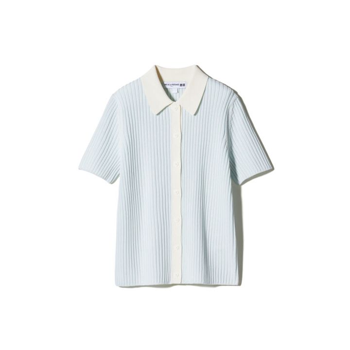 UNIQLO / INES DE LA FRESSANGE PARIS リブポロカーディガン