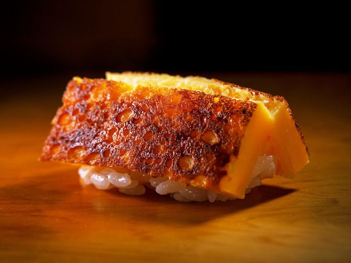 日本大通り『鮨 はま田』のたまご