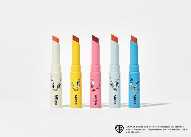 ミティア オーガニックのトゥイ―ティーコラボのセラムオイルリップスティック／限定パール入り