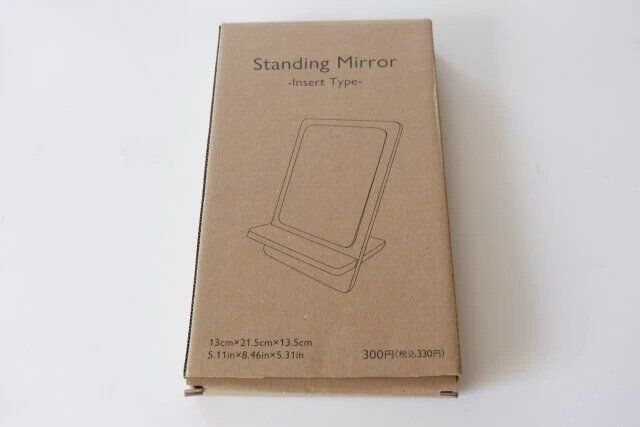 ダイソーのスタンドミラー（差し込み型）のパッケージ